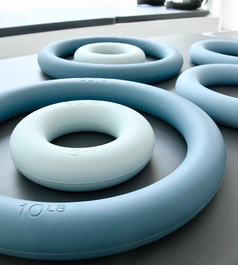 Pesos en rueda en PhysiologyLab